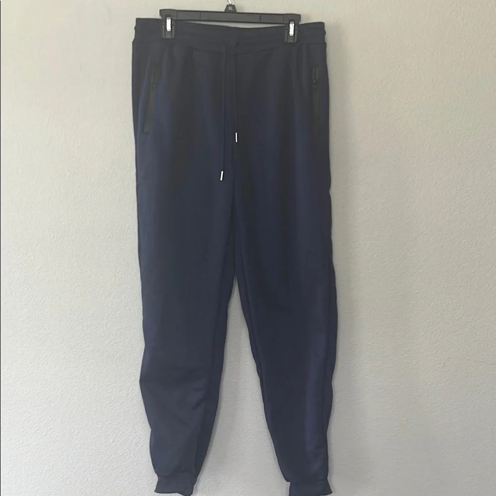 Men’s Blue Jogger Sweatpants XL with Elastic Waistband and‎ Cuffs